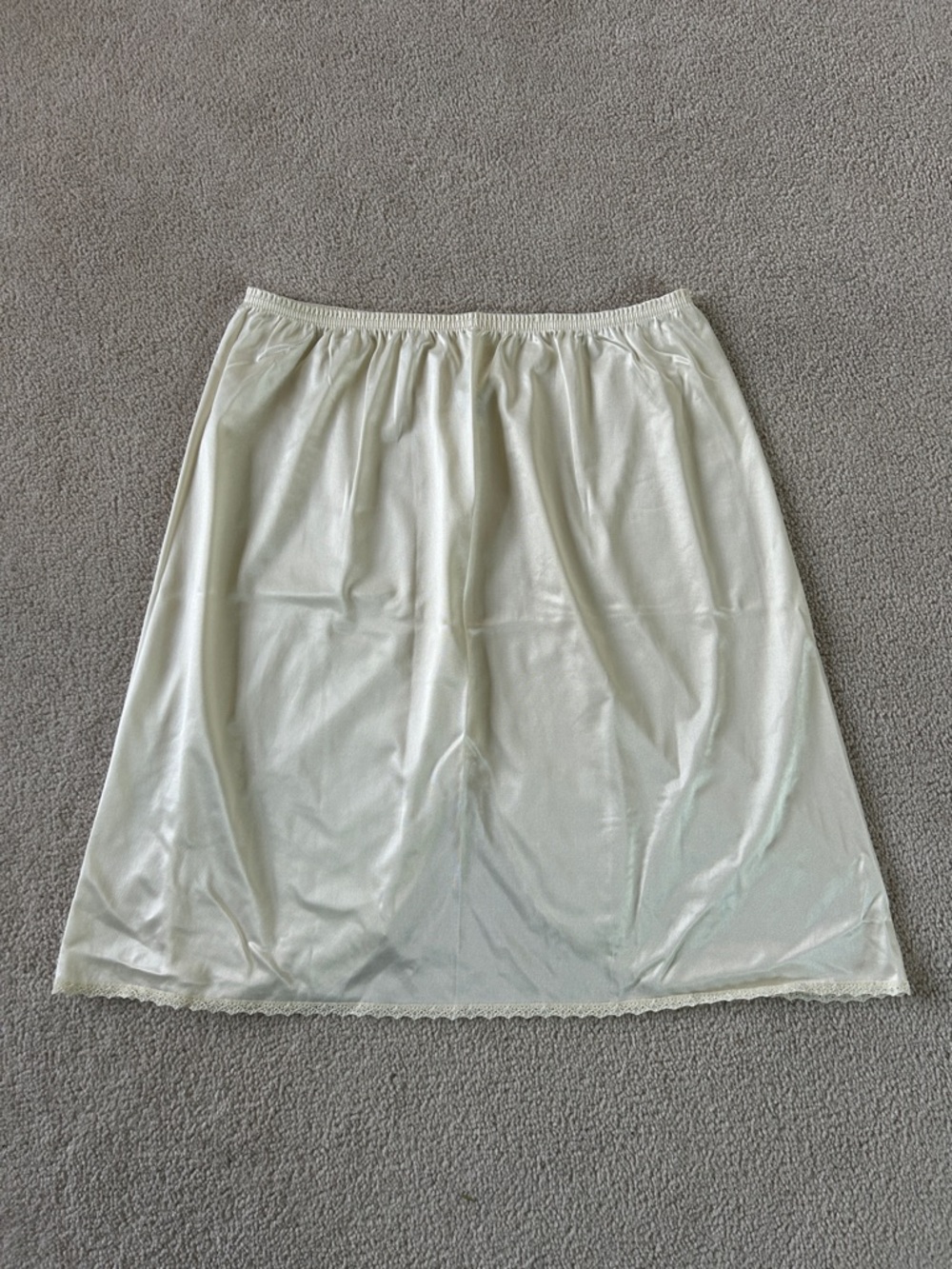 Vanity Fair Ivory Half Slip with Lace Trim